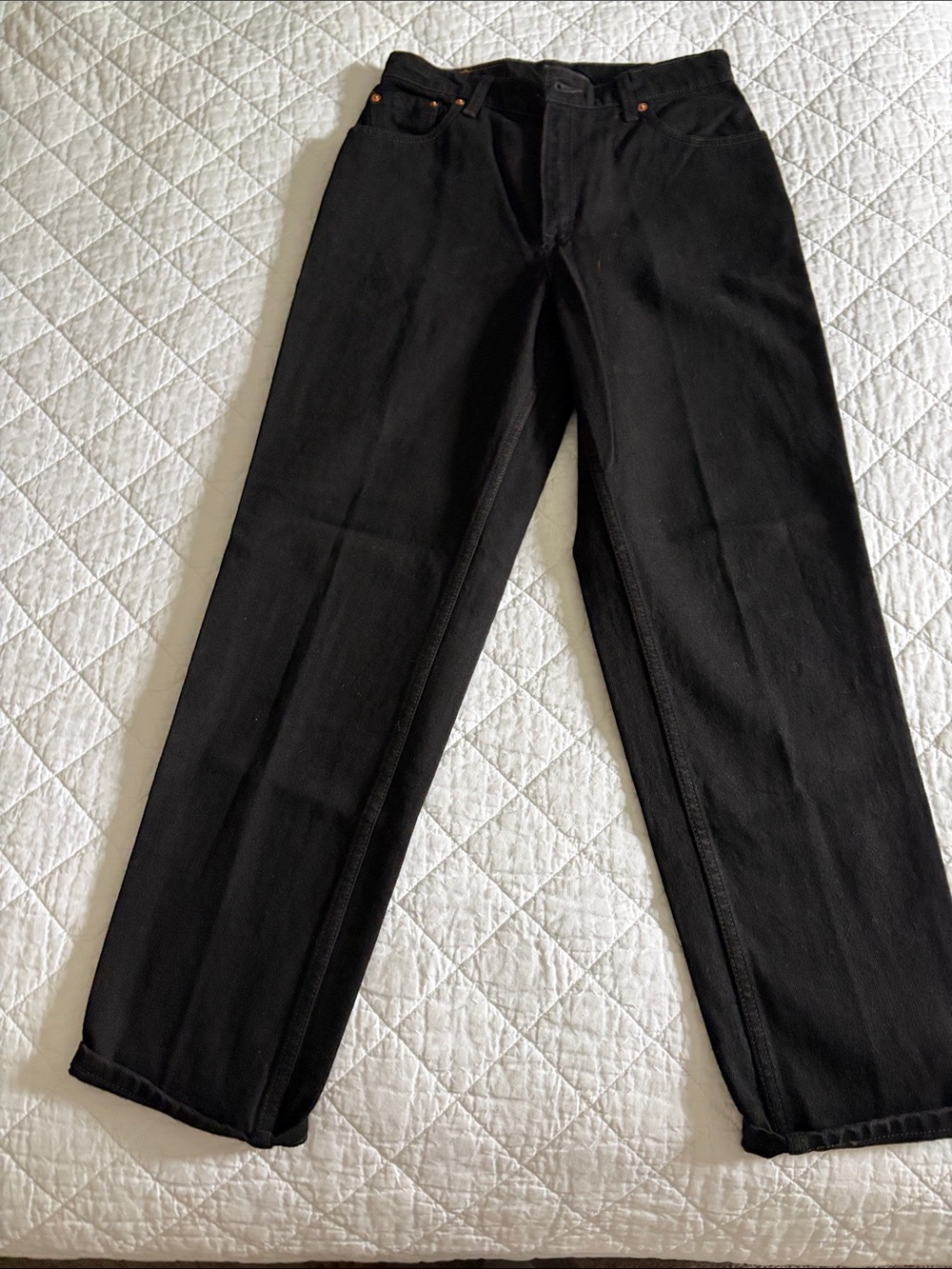 Levi's 550 Black Tapered-Leg Jeans